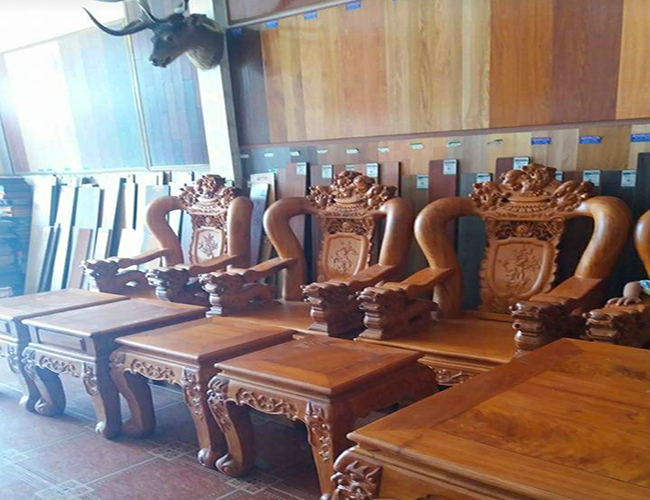 Bộ bàn ghế gỗ 007