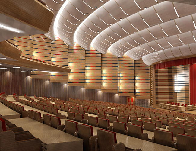 Gỗ tiêu âm cho hội trường