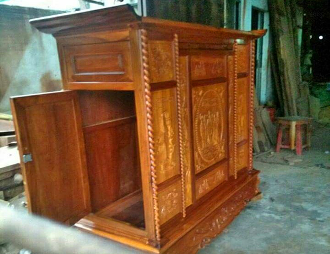 Tủ gỗ phòng khách 008